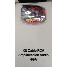 Kit Amplificador Instalacion Cable Rca Audio Auto 4ga