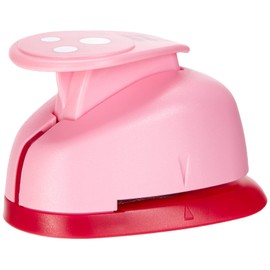 efco 1791011 Punch, M, Circles Motif Punch, Core: Metal, Pink, 7.5 x 5 x 5 cm
