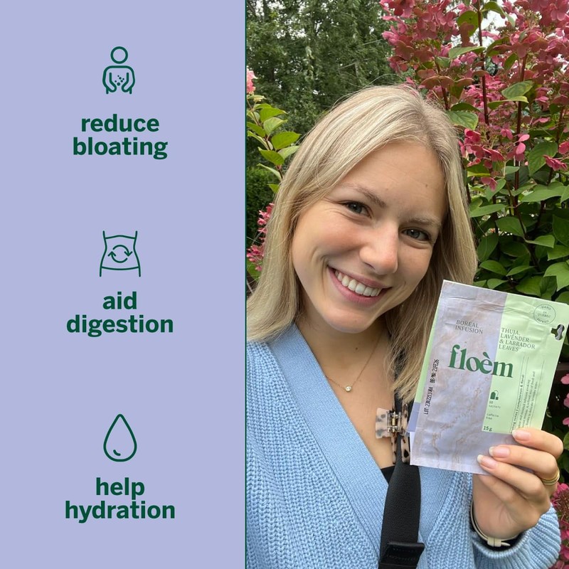 Floem - Peppermint, Lavender & Thuja Tea Bags with Labrador