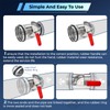 AMREMSU 4 Inch HVAC Duct Backdraft Damper - Stainless Steel