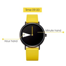 SHENGKE Creative Watch Ultra-Thin Strap Casual Fashion Quartz Minimalist Watch Yellow