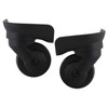 Mxfans 2pcs W187 Black DIY Left&Right Suitcase Wheel Replacement Accessories