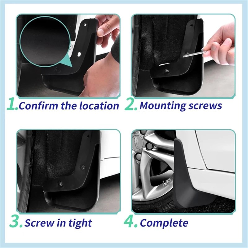 Car Mud Flaps Mudguard for Nissan Qashqai 2007-2025 Front and