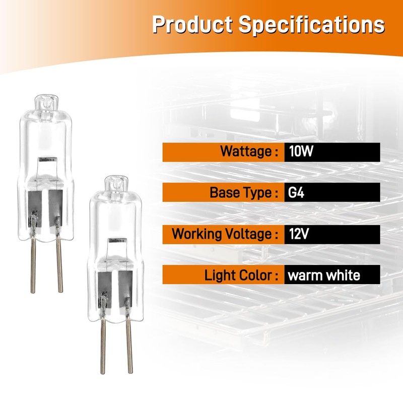Oven Light Bulb 10W 12V for Dacor 86364 Halogen Light