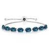 Gem Stone King - Pulsera de tenis de 8 piedras