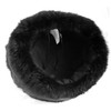 Rabbit Fur Ushanka Winter hat Black-54