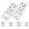 PATIKIL Flush Mount Bracket, 20 Pcs Iron Interlocking Photo Frame