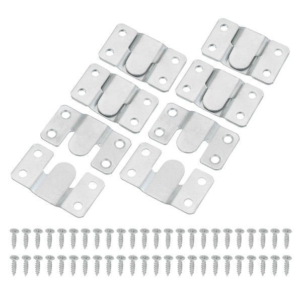 PATIKIL Flush Mount Bracket, 20 Pcs Iron Interlocking Photo Frame