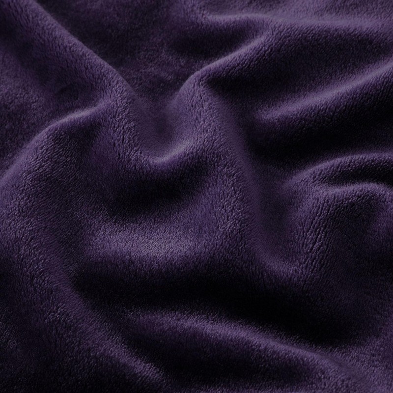 MOONLIGHT20015 Fleece Blanket Throws for Sofas - 400 GSM Purple