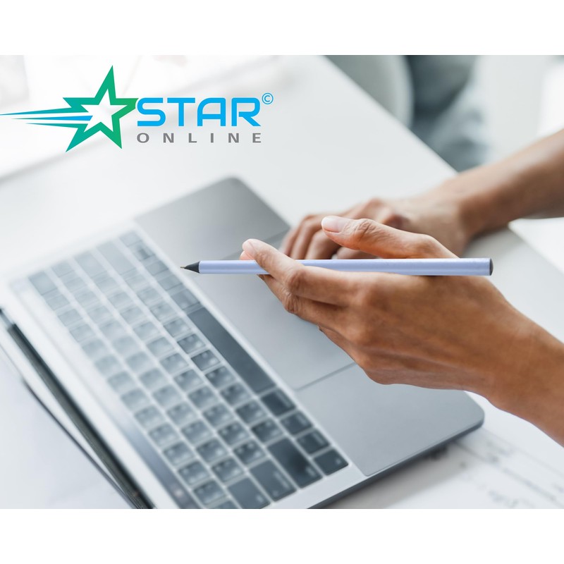 Star Online 8 X Pastel Colours HB Pencils Blue, Pink