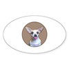 CafePress Funny Puppy Jack Chi Oval Car Bumper Sticker
