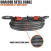 BV Heavy-Duty 30FT Security Cable with Loops-10mm (3/8 Inch) Cut-Resistant