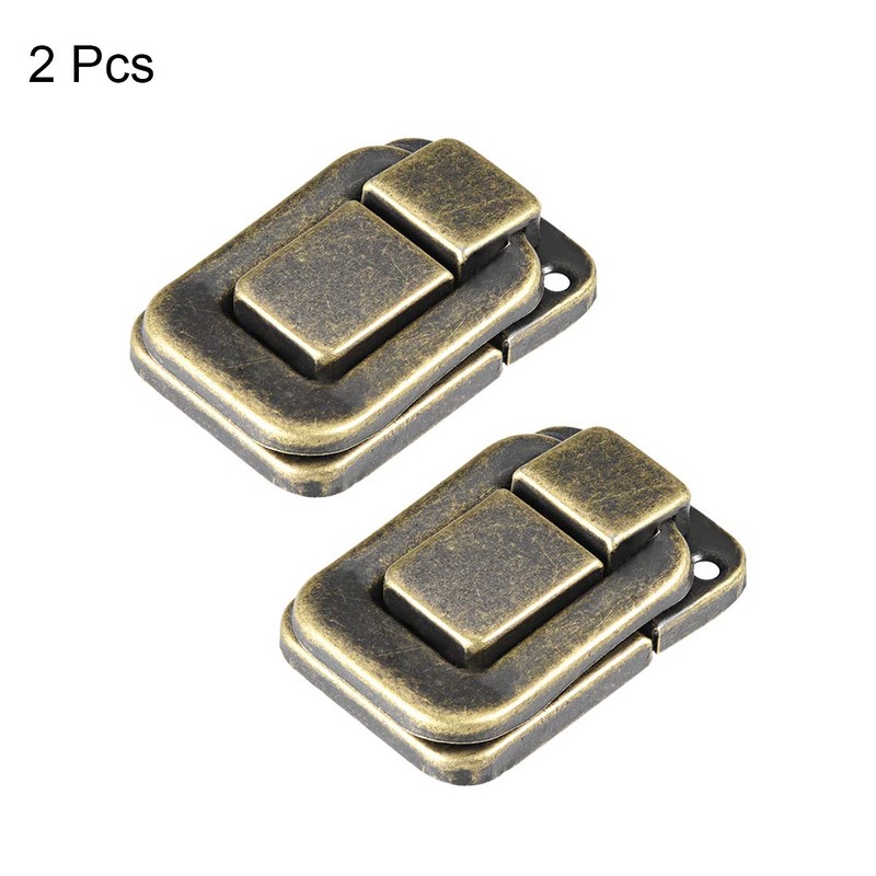 sourcing map Toggle Catch Lock, 38mm Retro Decorative Bronze Hasp