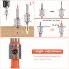 SUPAWAY 6-Piece Countersink Drill Bit Set, 8 mm Round Shank,