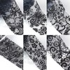 HYWWPFLAY 2 Boxes 20 Rolls White&Black Lace Nail Foil Sheets
