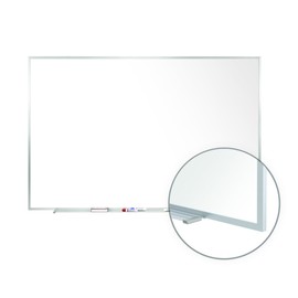 Ghent 2" x 3" Aluminum Frame Non-Magnetic Whiteboard
