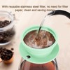 VVGCS Collapsible Travel Pour Over Coffee Maker Camping, Paperless Silicone