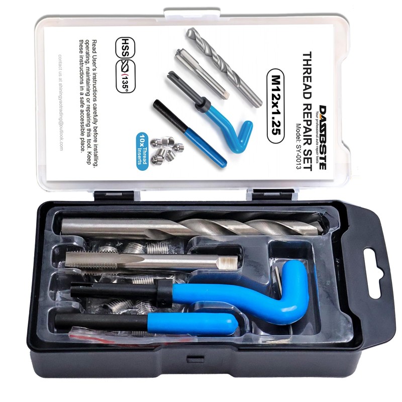 DASBSTE Thread Repair Set, Thread Repair Tools with M5 M6