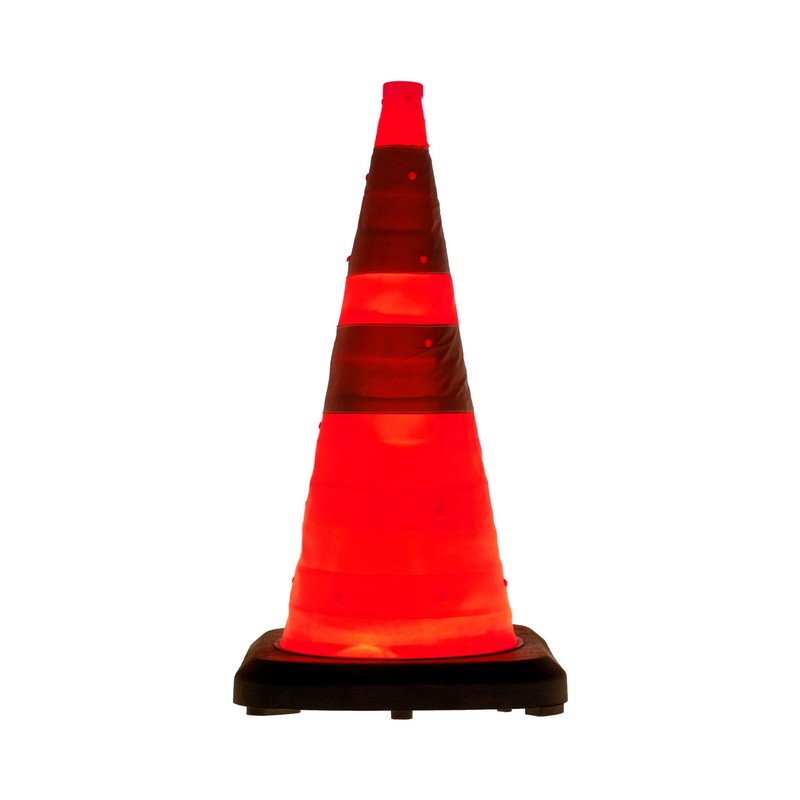 LED-MARTIN® Traffic Cone, Folding, 70 cm, Particularly Heavy Design, Accident