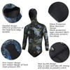 WYYHAA 3MM Neoprene Spearfishing Wetsuit with Hooded, 2 Pieces Long