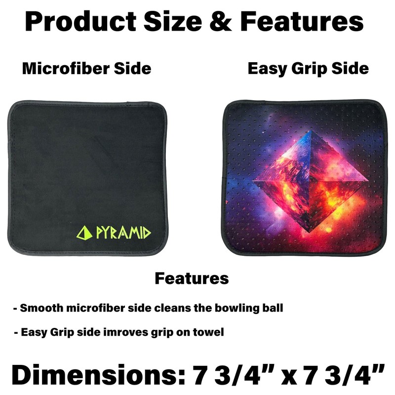 bowlingball.com Space Pyramid Microfiber Easy Grip Shammy Towel - 3