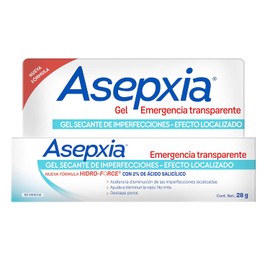 ASEPXIA Gel de Emergencia Transparente, Gel secante de imperfecciones de efecto localizado, ayuda a disminuir la rojez sin irritar, Destapa poros y...