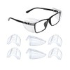 AIMALL 4 Pairs Clear Eye Goggles Side Shields Protection Universal