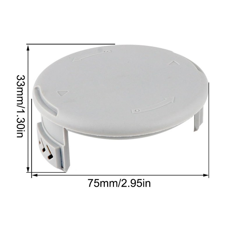 Trimmer Spool Caps, 2Pcs Replacement Spool Cover Caps, Compatible with