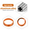 Jeliker for Bronco Orange AC Control Radio Knob Cover Trim