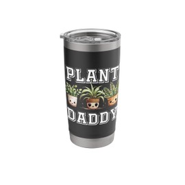 Plant Daddy Kawaii Houseplants Indoor Plant Dad Father's Day Stainless Steel Insulated Tumbler