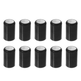 X AUTOHAUX 10 Pcs 12mm 0.47" Silicone Hose Cap Intake Vacuum Hose Tube End Plug for Car Black