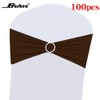 100PCS Wedding Chair Decorations Stretch Chair Bows and Sashes for