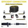 100FT Power Washer Hose, 3600 PSI 1/4'' Kink Resistant Pressure