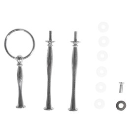 RAYHER HOBBY Rayher Metal Display Stand Assembly Kit, 11 Pieces, Metal, Silver, 19 x 8 x 1.6 cm, Metal, Silver, 19 x 8 x 1.6 cm