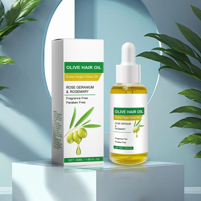 Aceite Capilar De Oliva Virgen Extra, Rosa, Geranio Y Romero