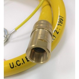 1/2" SALVUS CATERHOSE COMMERCIAL YELLOW GAS CATERING PIPE HOSE 1.5M LONG 1500mm