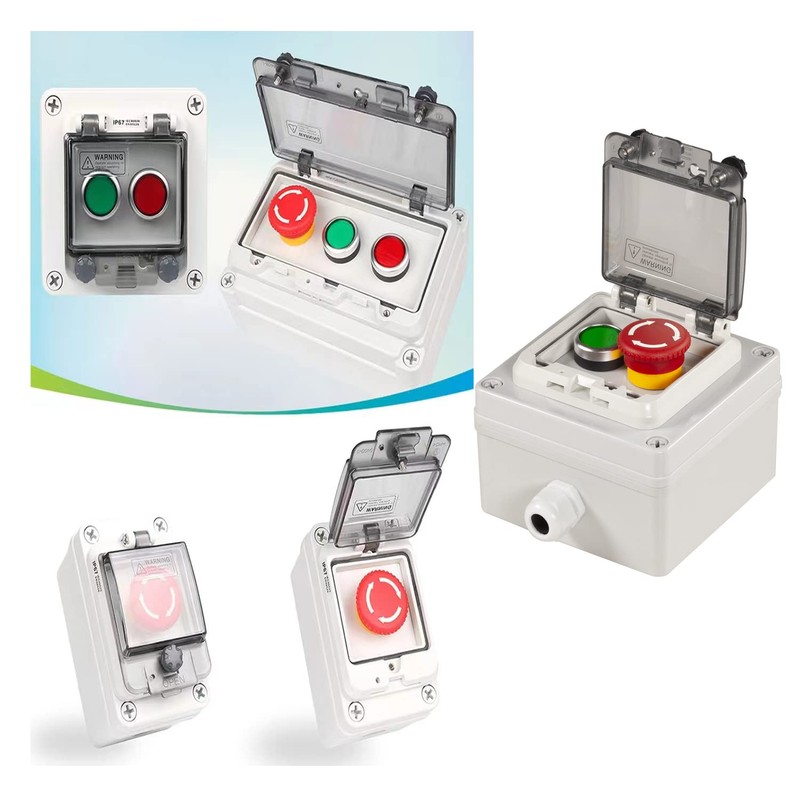 Push Button Box Ip67 Button Switch with Emergency Stop Button