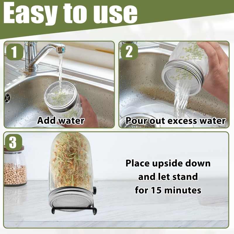 10 Pack Stainless Steel Screen Filter Strainer Lid for 86mm