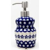 Polish Pottery Soap Dispenser 11 Ounce Capacity and 7 inches
