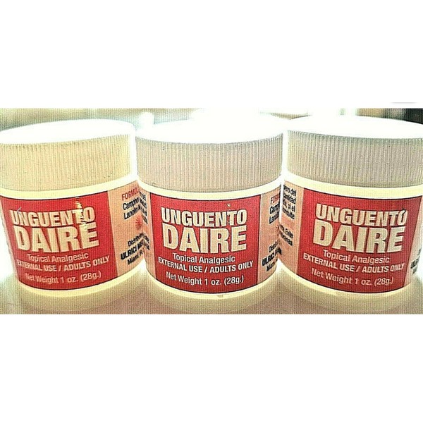 UNGUENTO DAIRE.TOPICAL ANALGESIC 1oz.Pack of 3