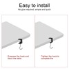 sourcing map 2pcs Desk Hook Clamp 0.2"-1.4" Clamping Range Bag