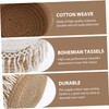 Alipis 1pc Multi-functional Cotton Thread Storage Basket Bohemian Style Organizer