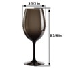 Lily's Home Unbreakable Acrylic Wine Glasses, Made of Shatterproof Tritan