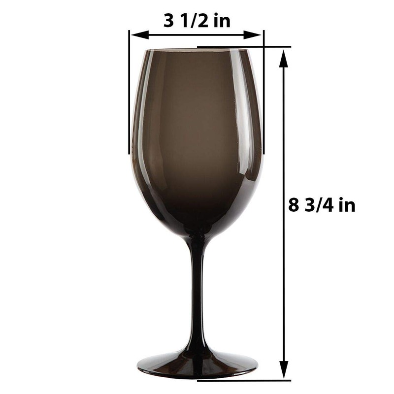 Lily's Home Unbreakable Acrylic Wine Glasses, Made of Shatterproof Tritan