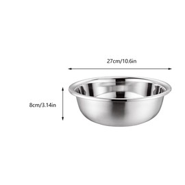 MAGICLULU Stainless Steel Basin Large Premium Polished Mirror Bowl Thicken Laundry Tub Foot Soaking Tub Dish Tub Home Dish Pan Kitchen Prep Bowl for Induction Cooker A