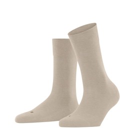 FALKE Women's Sensitive London W So Cotton Socks with Comfort Band, Beige Linen Melange 4541, 39 - 42