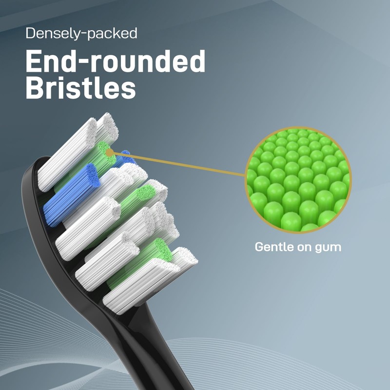 Toothbrush Replacement Heads Compatible with AquaSonic Black Series/Black Series pro/Vibe