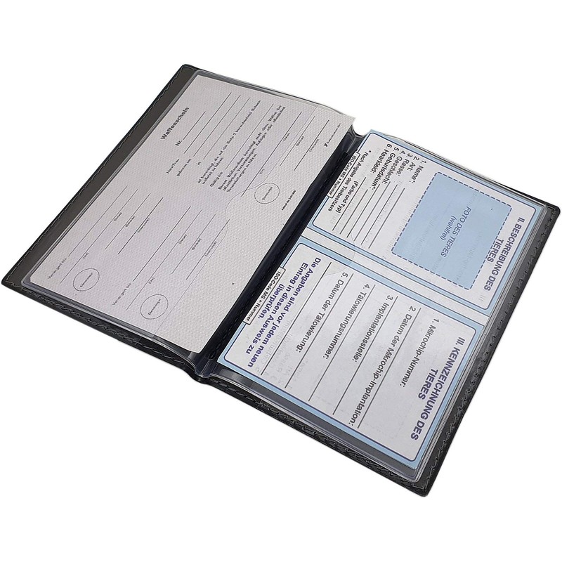 myledershop Large Elegant ID Folder 18 Compartments MJ-Design-Germany Made in