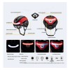Casco De Bicicleta Con Luz Led Y Gafas Desmontables Adulto