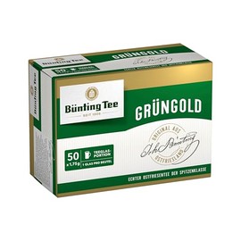 Bünting Tee Green Gold East Frisian Tea Pack of 5 - Black Tea - 5 x 50 Large Jug Bags of 5 g